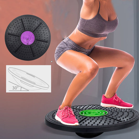 Yoga Balance Board Disc Stability Round Plates Exercise Trainer for Fitness Sports Waist Wriggling Fitness Balance Board - One Stop Shop